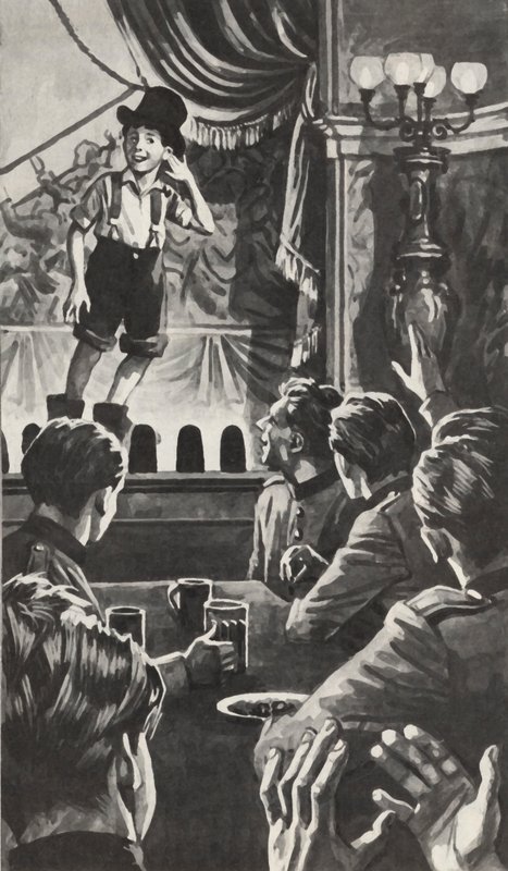 チャップリンと子供のアートプリント チャップリンと子供のアート